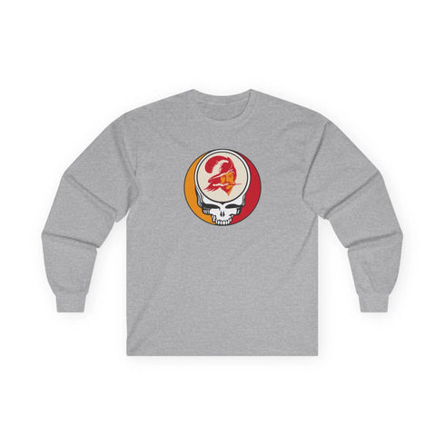 Grateful Dead - Tampa Bay Bucaneers Stealie Ultra Cotton Long Sleeve Tee - StealieShop